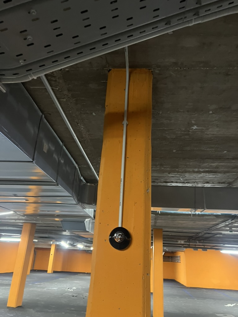 Sistema de detección de monóxido de carbono CO en garaje